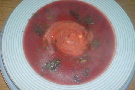 Фото к рецепту: Суп-пюре из свеклы