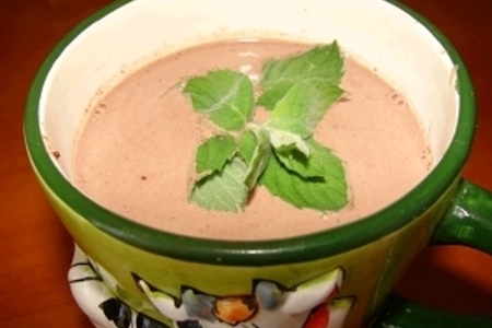 Фото к рецепту: Горячий шоколад с мятой