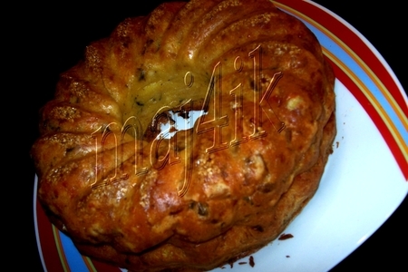 Фото к рецепту: Куриный пирог с грибами в нежнейшем заварном тесте