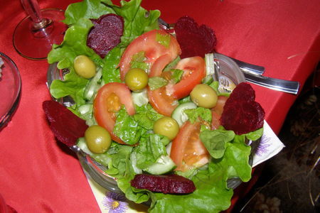 Фото к рецепту: Легкий салат для влюбленных