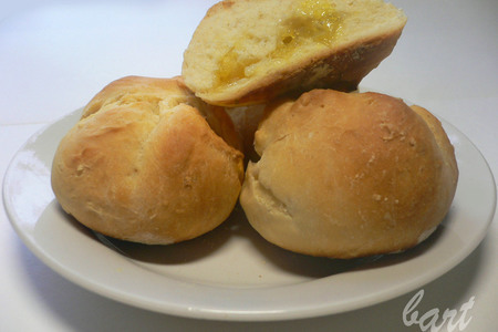 Фото к рецепту: Апельсиновые булочки из французского хлебного теста.