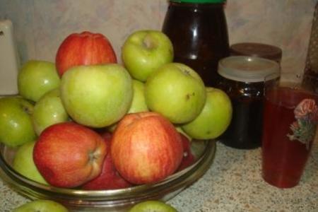 Фото к рецепту: Желе из яблочных остатков