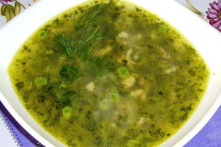 Фото к рецепту: Суп гороховый с кальмарами