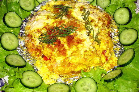 Фото к рецепту: Порционное филе с овощами