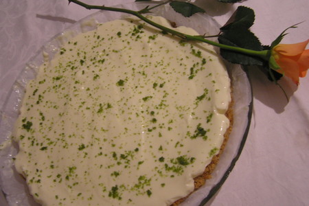Фото к рецепту: Key lime pie с белым шоколадом ( посвящается всем папам)