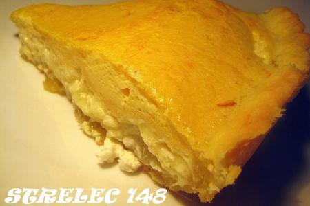 Фото к рецепту: Сырный пирог с омлетом.
