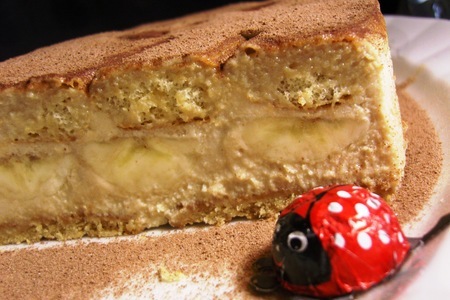 Фото к рецепту: Десерт "капучино с бананом"