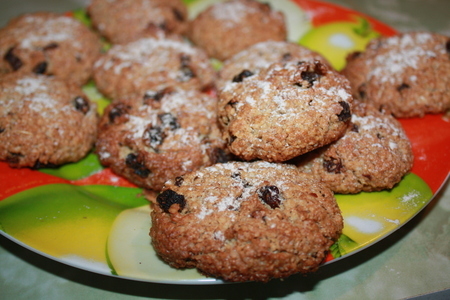 Фото к рецепту: Овсяно-ореховое печенье