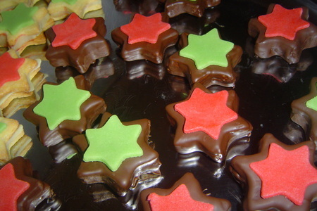 Фото к рецепту: Рождественское печенье "марципановые звёздочки"-"marzipansterne"