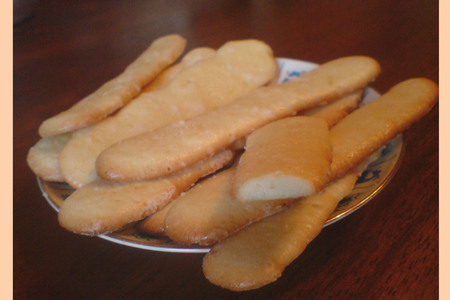 Фото к рецепту: Савоярди (savoiardi) - бисквитное печенье
