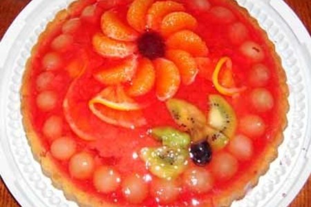 Фото к рецепту: Пирог "фруктовая мозаика"