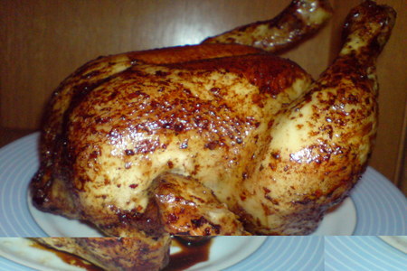Запеченная маринованная курица