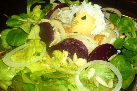 "гнездо" из сельди (салат)