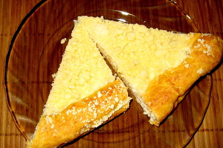 Фото к рецепту: Творожно-яблочный пирог
