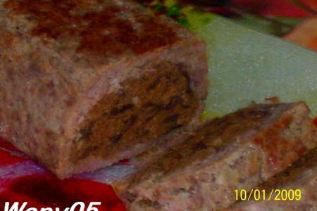 Фото к рецепту: Закуска из печени  и   мяса индейки  с грибами