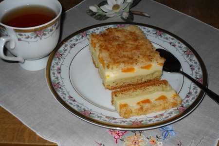 Фото к рецепту: Торт-пирог мандариновый "ну о-очень большой!"