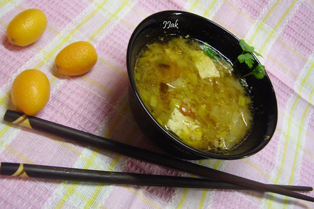 Фото к рецепту: Мисо суп - японские мотивы