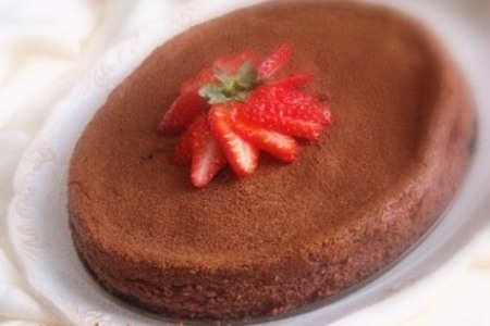 Фото к рецепту: Мягкий торт с рикоттой и шоколадом