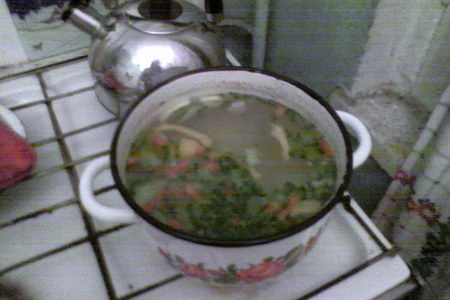 Фото к рецепту: Лёгкий куриный суп "ккраски осени"