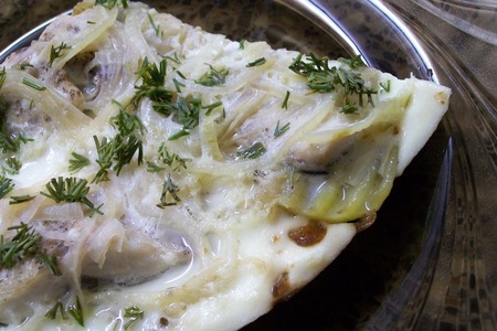 Фото к рецепту: "картофель со свежей сельдью" национальное финское блюдо (омлето-запеканка)