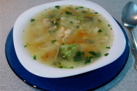 Фото к рецепту: Овощной суп с хреном и горчицей
