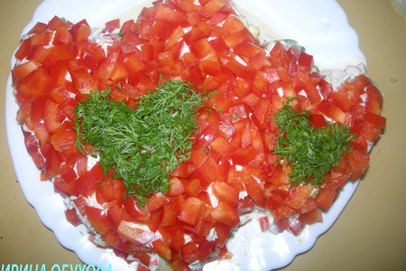 Фото к рецепту: Салат с крабовыми палочками