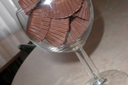 Фото к рецепту: Шоколадные конфеты с нежным центром