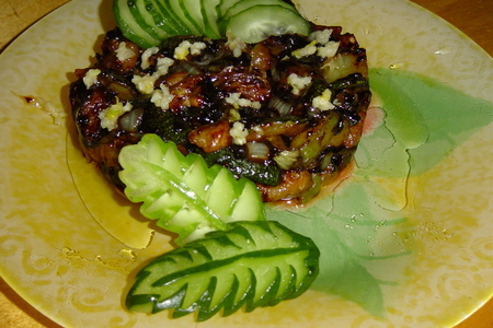 Фото к рецепту: Жареные кабачки с чесноком и соевым соусом