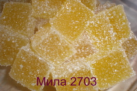 Фото к рецепту: «апельсиновый» мармелад (желейные конфеты)