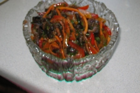 Фото к рецепту: Салат любимый (по мотивам корейских салатов)