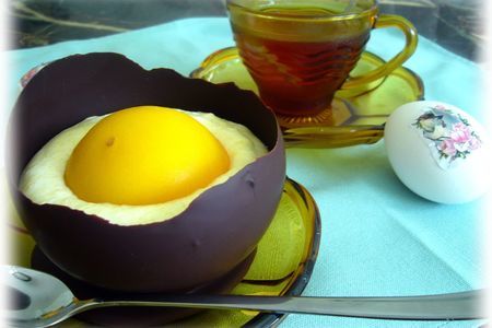 Десерт „шоколадные яйца“