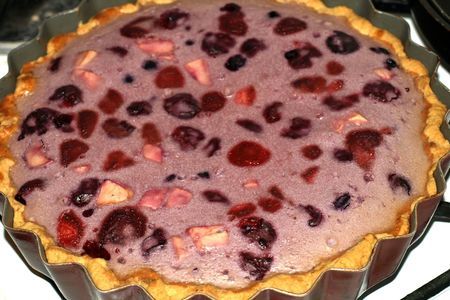Фото к рецепту: Фруктово-ягодный пирог