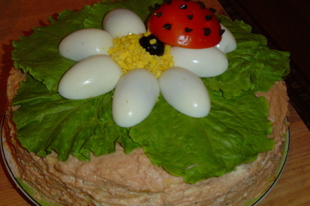 Фото к рецепту: Блинный тортик "лето"