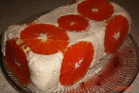 Фото к рецепту: Творожно-апельсиновый десерт "нежность"