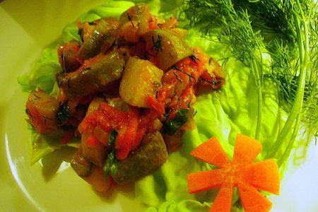 Фото к рецепту: Соте из кабачков