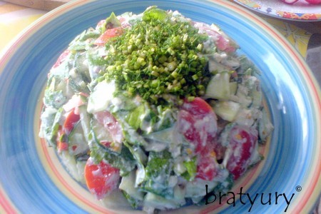 Фото к рецепту: Ботва редиса в салате