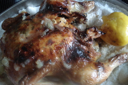 Фото к рецепту: Курица "старая песня на новый лад" или курица, снесшая золотое яйцо