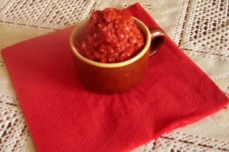 Заправка из красного салатного перца