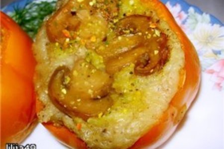 Фото к рецепту: Перец фаршированный картофелем