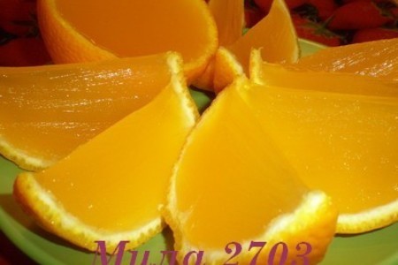 Желе "апельсиновые дольки"