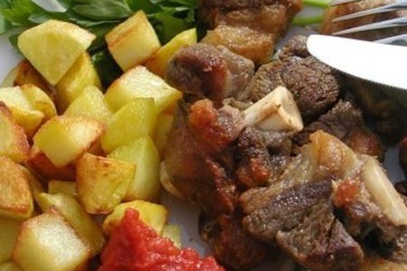 Фото к рецепту: Баранья поджарка по-азербайджански