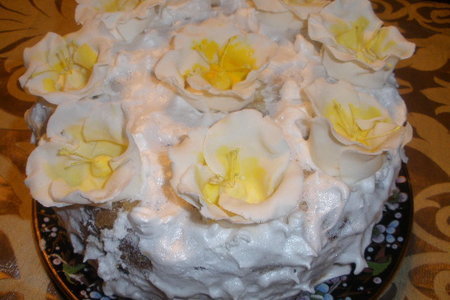 Фото к рецепту: Торт белая лилия