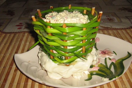 Фото к рецепту: Корзинка с салатом
