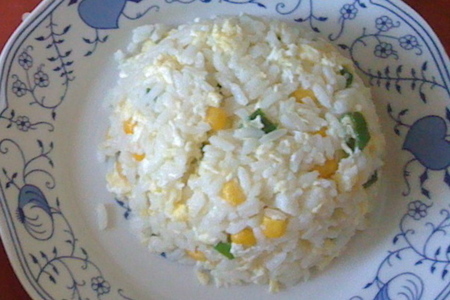 Рис с яйцом