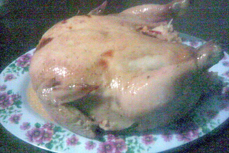 Фото к рецепту: Фаршированная курица "осенняя щедрость"