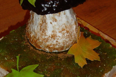 Фото к рецепту: Торт "осень.... грибная пора "