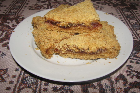 Фото к рецепту: Пирог штрейзельный с джемом