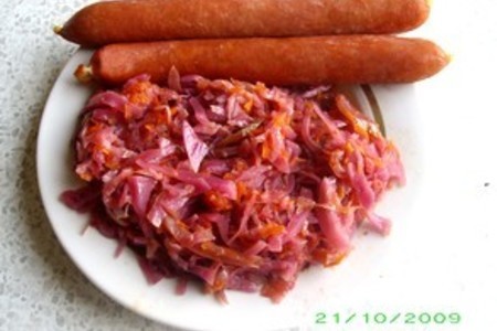 Фото к рецепту: Солянка с краснокочанной капустой