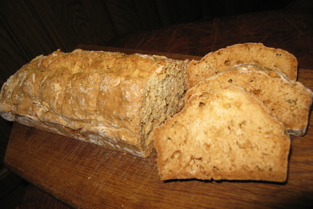 Фото к рецепту: Хлеб на кефире, без дрожжей