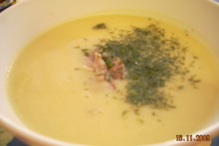 Крем-суп с курицей и цветной капустой